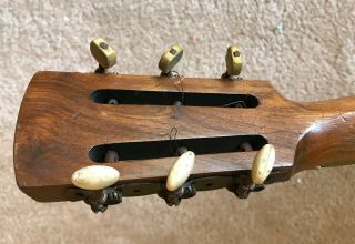 RARE 1920 ' s - 30s Antique 6 String Zither Banjo open back 5th fret tunnel as - is 8