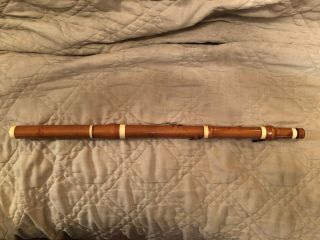 Potter Baroque Wooden Traverso Irish Boxwood Flute 4 Keys with Case 5
