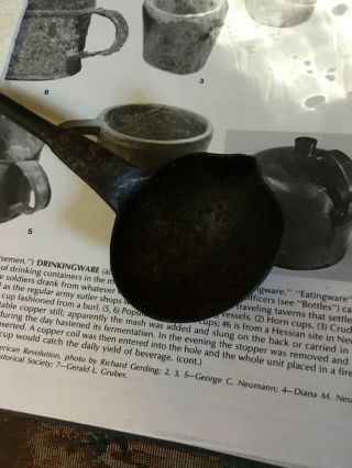 Revolutionary War 18th Century Forge Iron Small Size Pouring Spout Bullet Ladle 11