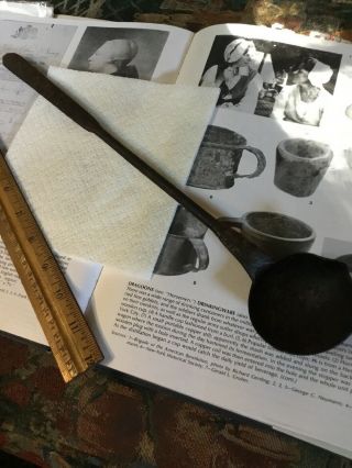 Revolutionary War 18th Century Forge Iron Small Size Pouring Spout Bullet Ladle 12