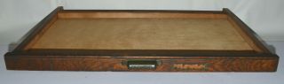 Vintage Printer ' s Type Tray/Drawer Shadow Box,  empty case,  no dividers 7/8 size 2