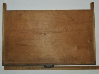 Vintage Printer ' s Type Tray/Drawer Shadow Box,  empty case,  no dividers 7/8 size 9