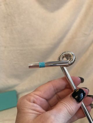 TIFFANY & CO.  Sterling Silver CRAZY STRAW 5