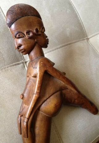 Rare Lobi Tribal Art Crook By Sikire Kambire Not From Congo; W/ Old Label Ca1900
