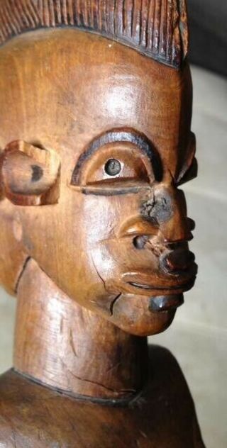 Rare Lobi Tribal Art Crook By Sikire Kambire Not From Congo; w/ OLD LABEL ca1900 3