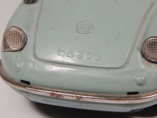 1960 ' s MAZDA R360 2 DOOR COUPE BANDAI TIN TOY FRICTION CAR JAPAN MAROON RARE 3