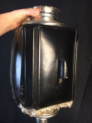 Antique 1870s Coach Carriage Hearse Light Lamp Lantern James Cunningham Son 45” 6