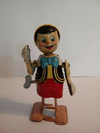 Vintage Rare Disney Mechanical Walking Pinocchio by LINEMAR 2