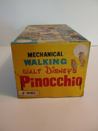 Vintage Rare Disney Mechanical Walking Pinocchio by LINEMAR 7