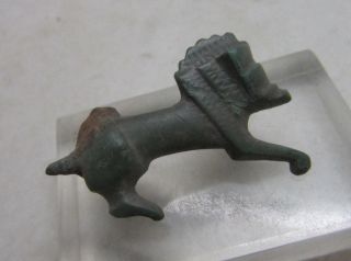 Rare Ancient Roman Bronze Boar Fibula Brooch 100 - 400ad