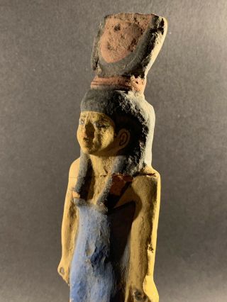 G2 CIRCA 750 - 315BCE - ANCIENT EGYPTIAN COLOURED STONE GODDESS ISIS 8