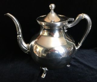 Vintage Victoria Mexico Solid 925 Sterling Silver Hinged - Top Teapot 42.  6 Ounces
