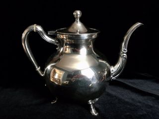 Vintage VICTORIA Mexico Solid 925 Sterling Silver Hinged - Top Teapot 42.  6 Ounces 3