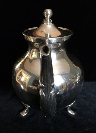 Vintage VICTORIA Mexico Solid 925 Sterling Silver Hinged - Top Teapot 42.  6 Ounces 4