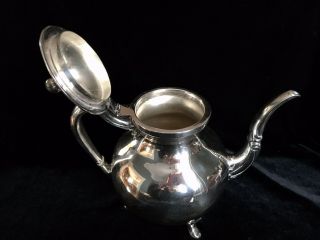 Vintage VICTORIA Mexico Solid 925 Sterling Silver Hinged - Top Teapot 42.  6 Ounces 7
