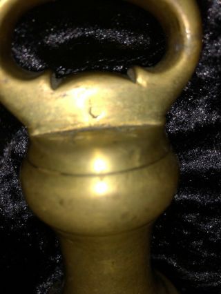Antique 2 pound Brass Scale Weight Stamped 2 lb 5