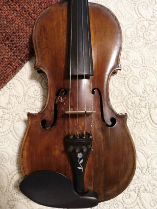 German 1777 Violin Jacob Weib Louthen Und - Antique Vintage 4/4 Full Size Rare