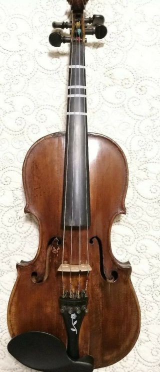 German 1777 Violin Jacob Weib Louthen und - Antique Vintage 4/4 Full Size Rare 2