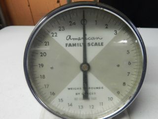 vintage AMERICAN FAMILY metal dial scale 2