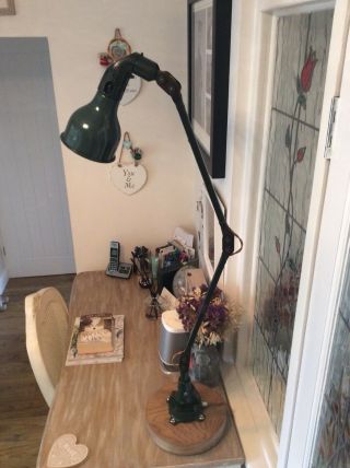 Industrial Chic MEK ELEK 2 arm angle - poise lamp restored And re wired. 2
