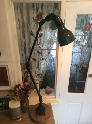 Industrial Chic MEK ELEK 2 arm angle - poise lamp restored And re wired. 3