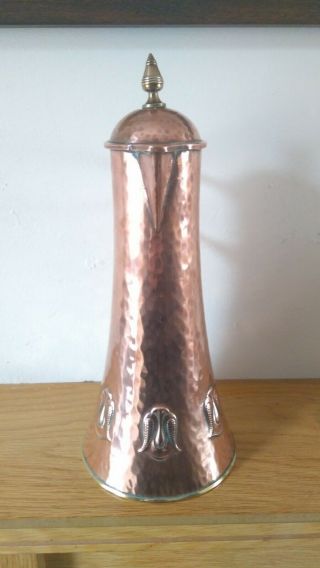 Wmf Flagon Copper And Brass Art Nouveau C1910