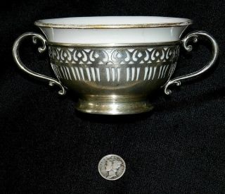 Moore & Hofman S.  S.  Pierced Cup & Saucer - Maddock Lamberton Porcelain Liner 3