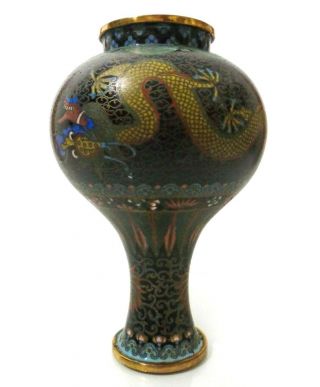 CHINESE EARLY 20TH CENT VINTAGE CLOISONNE ENAMEL OVER BRASS 6 