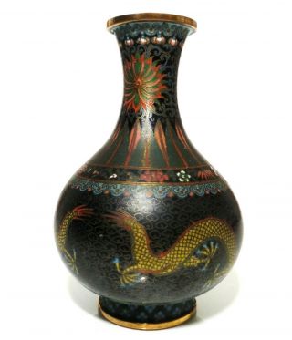 CHINESE EARLY 20TH CENT VINTAGE CLOISONNE ENAMEL OVER BRASS 6 