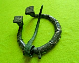 Viking Silver Plated Bronze Decorative Pen - Annular Fibula