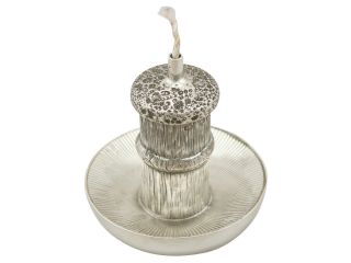 Sterling Silver ' Mushroom ' Table Lighter - Antique Victorian 2