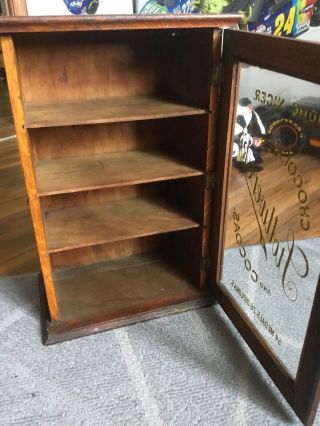 VINTAGE COUNTRY STORE STOLLWERCK CHOCOLATE ADVERTISING DISPLAY CABINET 3