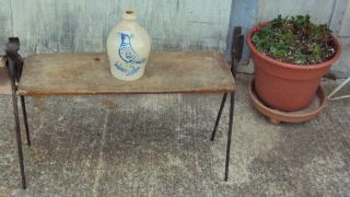Maybe Old Antique Vintage Salt Glazed Jug Stoneware W/ Cobalt Bird Quail Signed