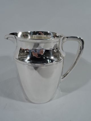 Tiffany Water Pitcher - 20211 - Art Deco Modern - American Sterling Silver