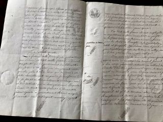 Napoleon Handwritten Document.  MARRIAGE CONTRACT 1810 9