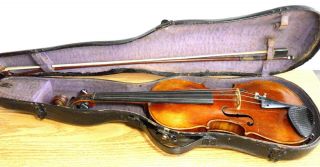 Antique Violin,  Bow & Case,  Jacobus Stainer in Absam probe Oenipontum 1735 - NR 3