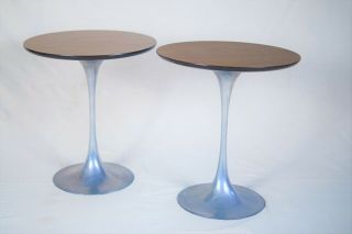 Vintage Mid Century Modern Burke Tulip Side/end Tables Saarinen Style