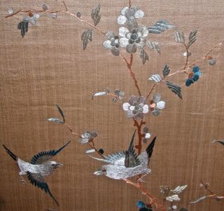 Antique Chinese Embroidery Panel With Scene of Gruesome Punishment 2