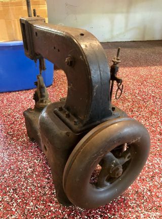 Antique Cast Iron Leather Industrial Sewing Machine 10