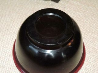 Antique Chinese Dark Purple Peking Glass OLD Bowl GOOD FORM on ANTIQUE STAND 6