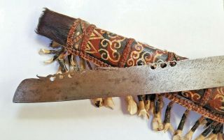 Mandau Dayak Headhunters Dagger Sword Borneo Indonesia 6