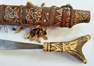 Mandau Dayak Headhunters Dagger Sword Borneo Indonesia 7
