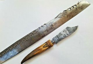 Mandau Dayak Headhunters Dagger Sword Borneo Indonesia 8