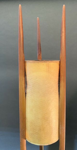 Mid Century Modern Danish Adrian Pearsall Modeline Walnut Lamp PARTS/REPAIR 2