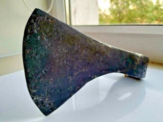 Ancient battle ax iron,  Kievan Rus - Vikings 9 - 12 century AD,  Museum piece 2