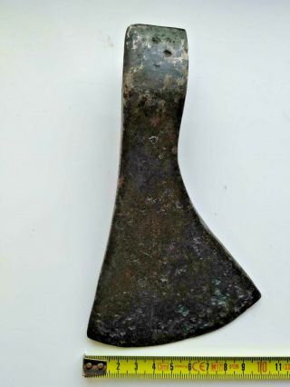 Ancient battle ax iron,  Kievan Rus - Vikings 9 - 12 century AD,  Museum piece 9