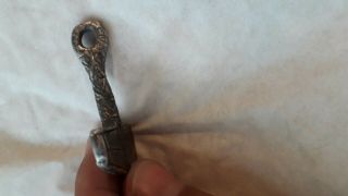 MASIVE ANCIENT VIKING SILVER AMULET - HAMMER OF THOR Very rare 8