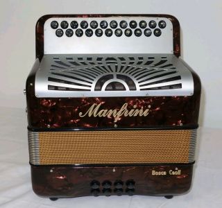 Manfrini Button Accordion,  In The Key Of B/c