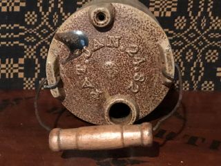 Antique Primitive Patent 1882 Ohio Handled Salt Glazed Stoneware Jug Crock Aafa