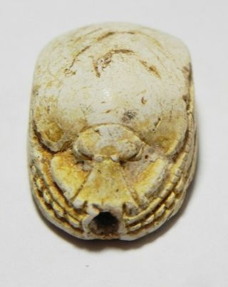 ZURQIEH - AS13498 - ANCIENT CANAANITE.  STONE SCARAB.  1550 - 1200 B.  C 3